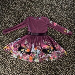 Dogs & Floral Molo size 7/8 Dress